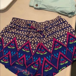Tribal print material short
